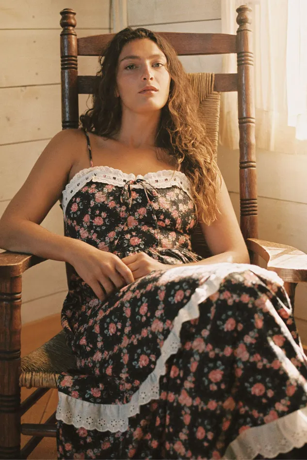 The Emma Dress Night Rose Lattice Dresses Christy Dawn Women The Emma Dress Night Rose Lattice Dresses Christy Dawn Women