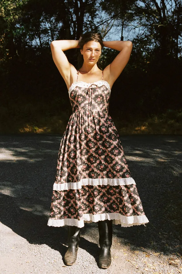 The Emma Dress Night Rose Lattice Dresses Christy Dawn Women The Emma Dress Night Rose Lattice Dresses Christy Dawn Women