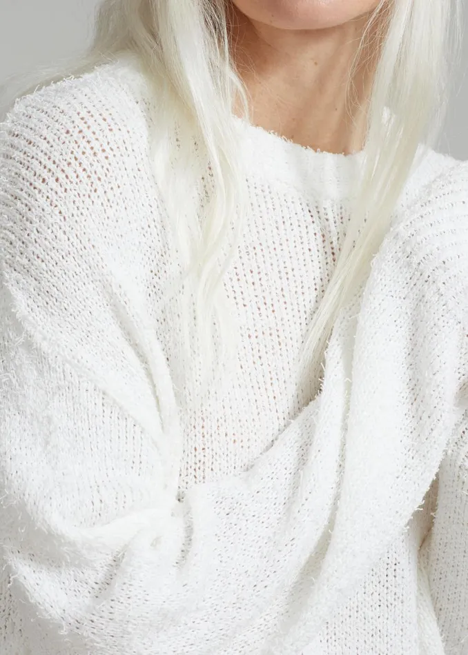 The Frankie Shop Ahine Sweater 8211 White Shop Knitwear