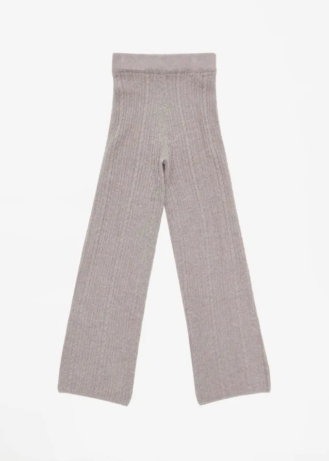 The Frankie Shop Amomento Sheer Knit Pants 8211 Charcoal Shop Clothing