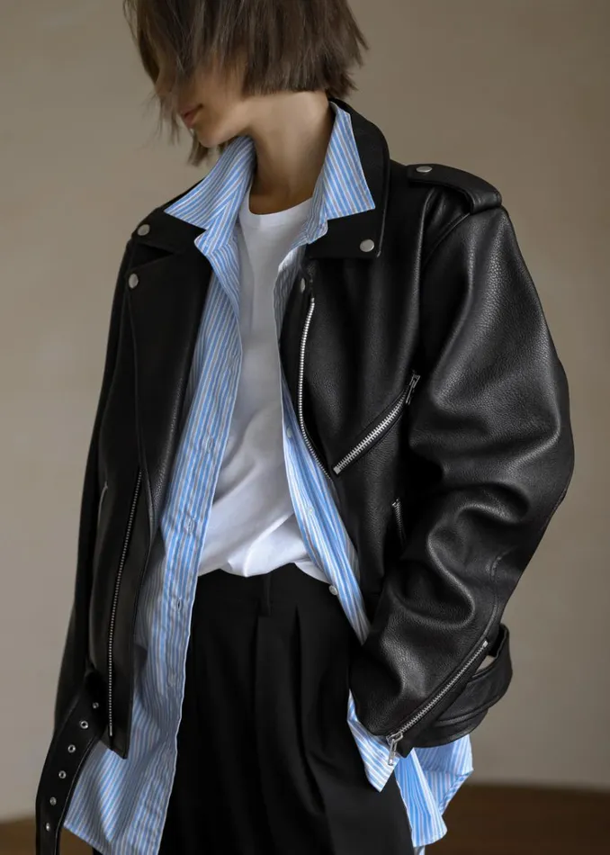 The Frankie Shop Aria Faux Leather Jacket 8211 Black Shop Outerwear