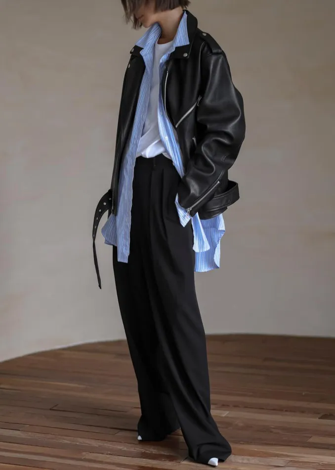 The Frankie Shop Aria Faux Leather Jacket 8211 Black Shop Outerwear
