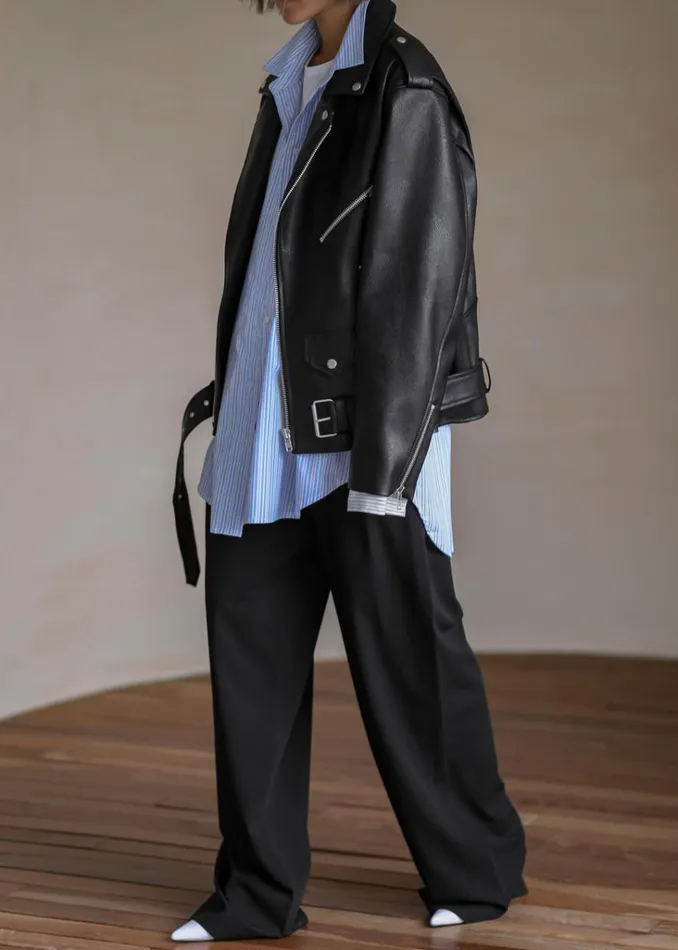 The Frankie Shop Aria Faux Leather Jacket 8211 Black Shop Outerwear