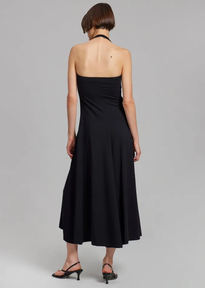 The Frankie Shop Beaufille Baes Halter Dress 8211 Black Shop Dresses