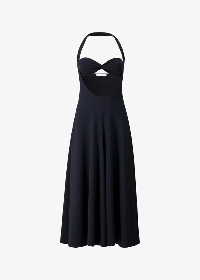 The Frankie Shop Beaufille Baes Halter Dress 8211 Black Shop Dresses