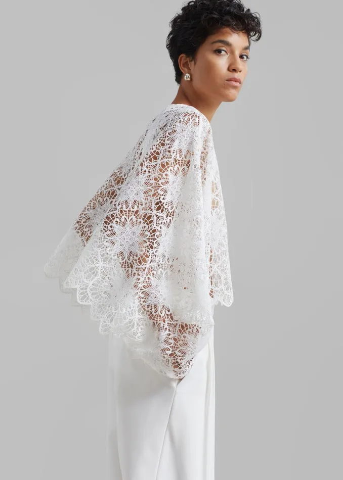 The Frankie Shop Beaufille Kubrick Blouse 8211 Ivory Shop Clothing