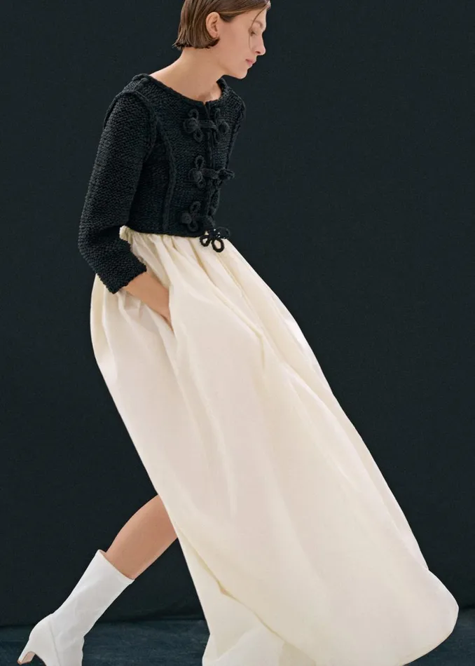 The Frankie Shop Bevza Balloon Long Skirt 8211 Ivory Shop Clothing