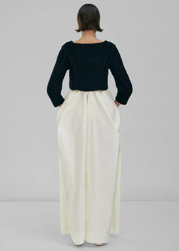 The Frankie Shop Bevza Balloon Long Skirt 8211 Ivory Shop Clothing