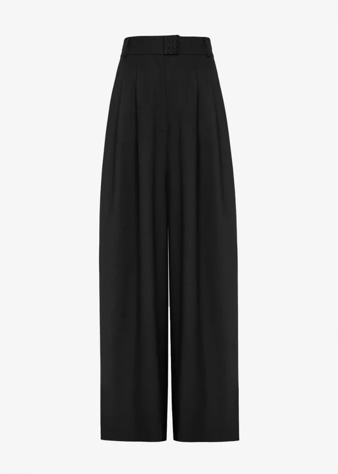The Frankie Shop Bevza Square HighRise Trousers 8211 Black Shop Clothing