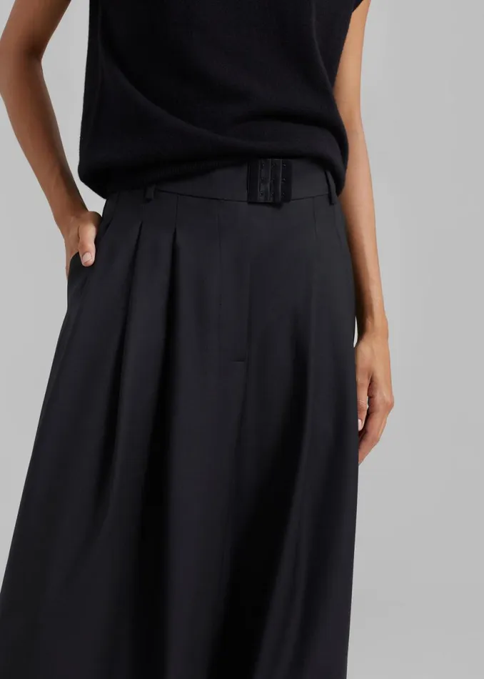 The Frankie Shop Bevza Square HighRise Trousers 8211 Black Shop Clothing