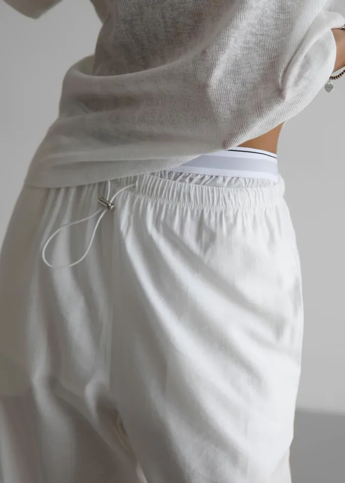 The Frankie Shop Callie Pants 8211 White Shop Bottoms