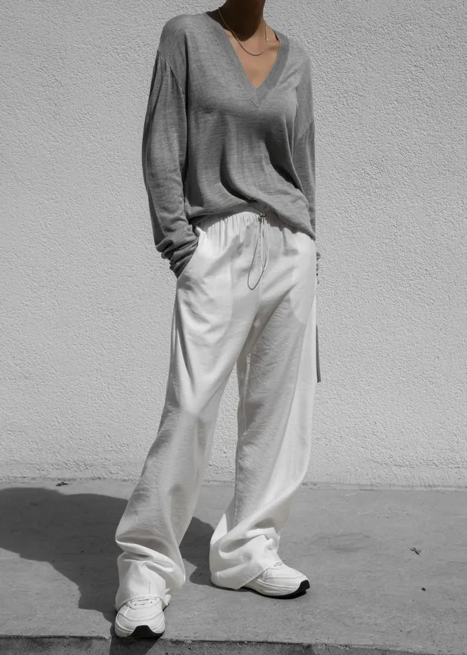 The Frankie Shop Callie Pants 8211 White Shop Bottoms