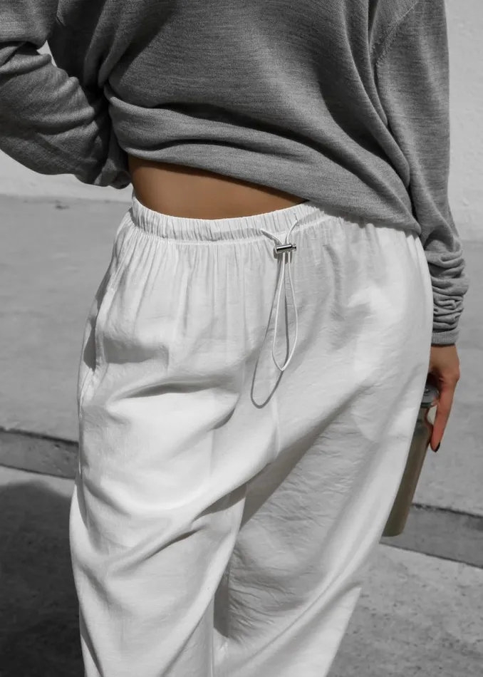 The Frankie Shop Callie Pants 8211 White Shop Bottoms