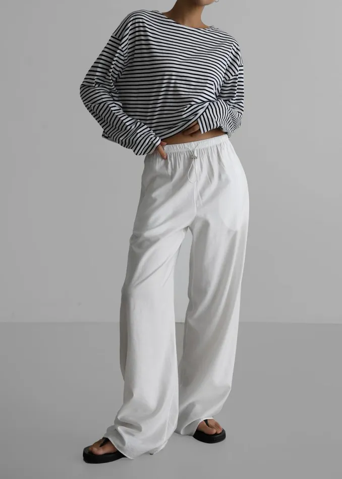 The Frankie Shop Callie Pants 8211 White Shop Bottoms