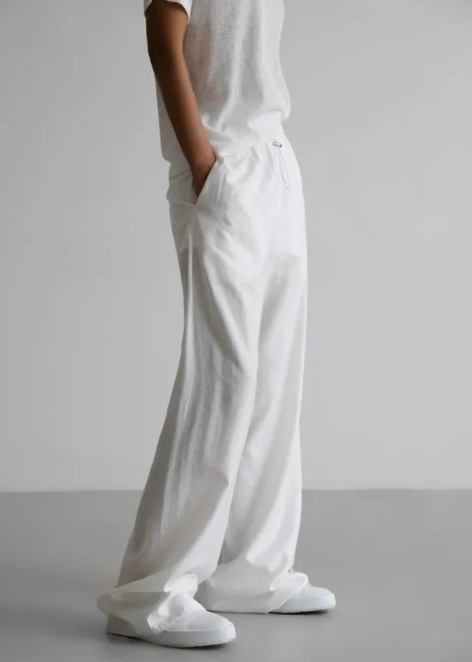 The Frankie Shop Callie Pants 8211 White Shop Bottoms