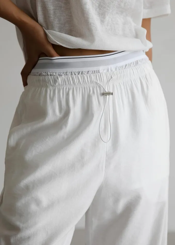 The Frankie Shop Callie Pants 8211 White Shop Bottoms