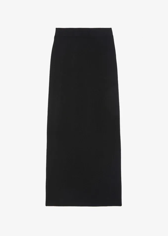 The Frankie Shop Clover Knit Skirt 8211 Black Shop Bottoms