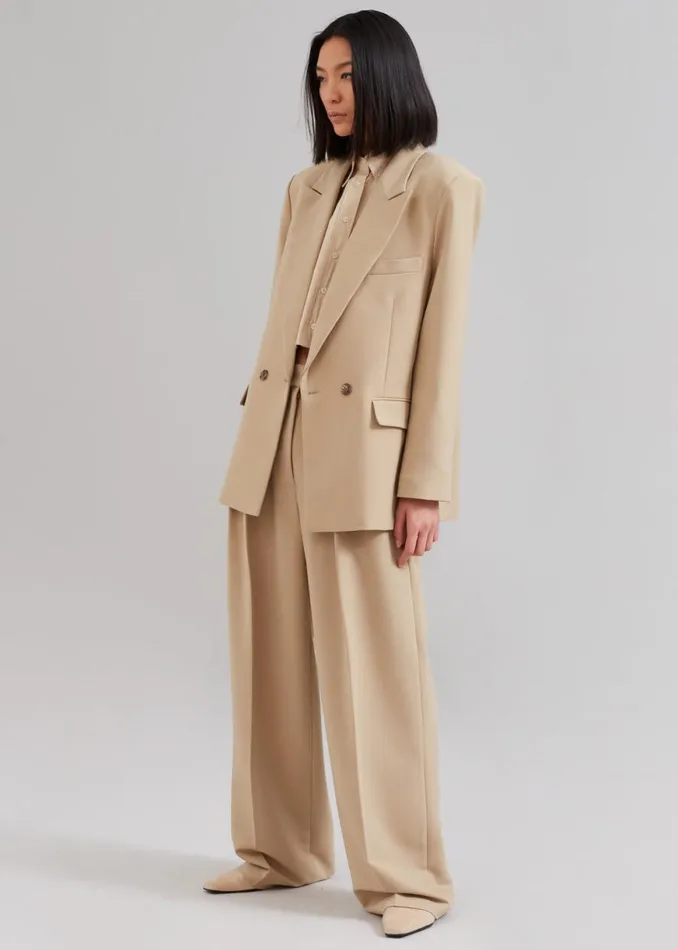 The Frankie Shop Corrin Blazer 8211 Beige Shop Suits
