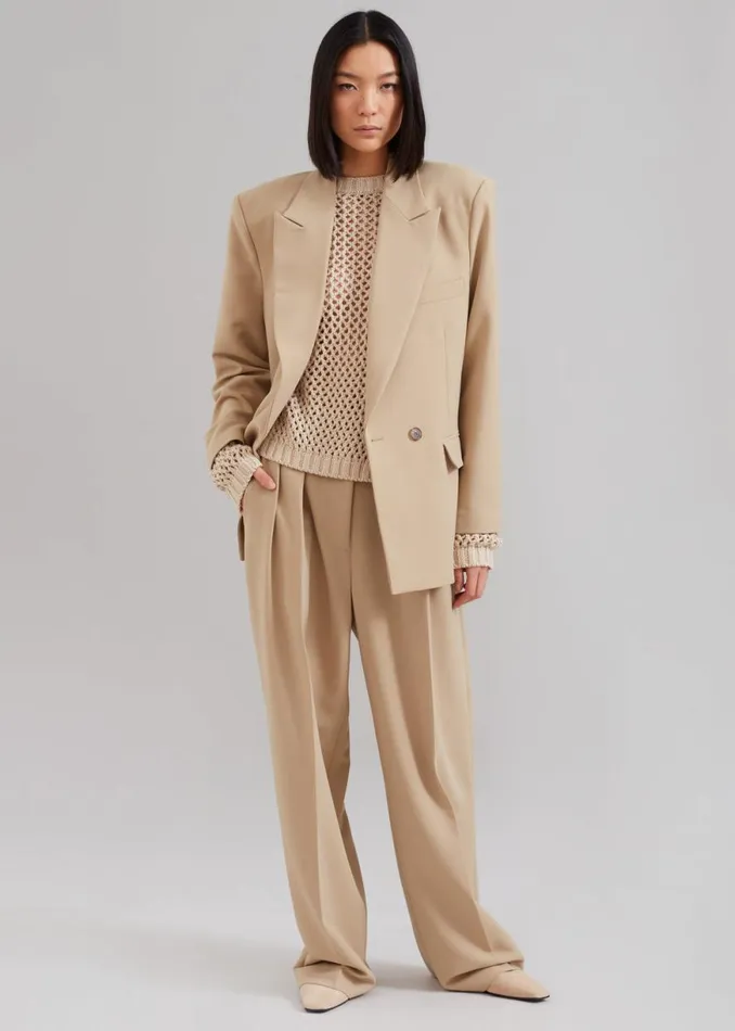 The Frankie Shop Corrin Blazer 8211 Beige Shop Suits