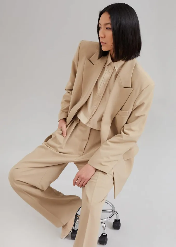 The Frankie Shop Corrin Blazer 8211 Beige Shop Suits