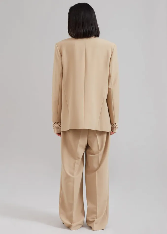 The Frankie Shop Corrin Blazer 8211 Beige Shop Suits