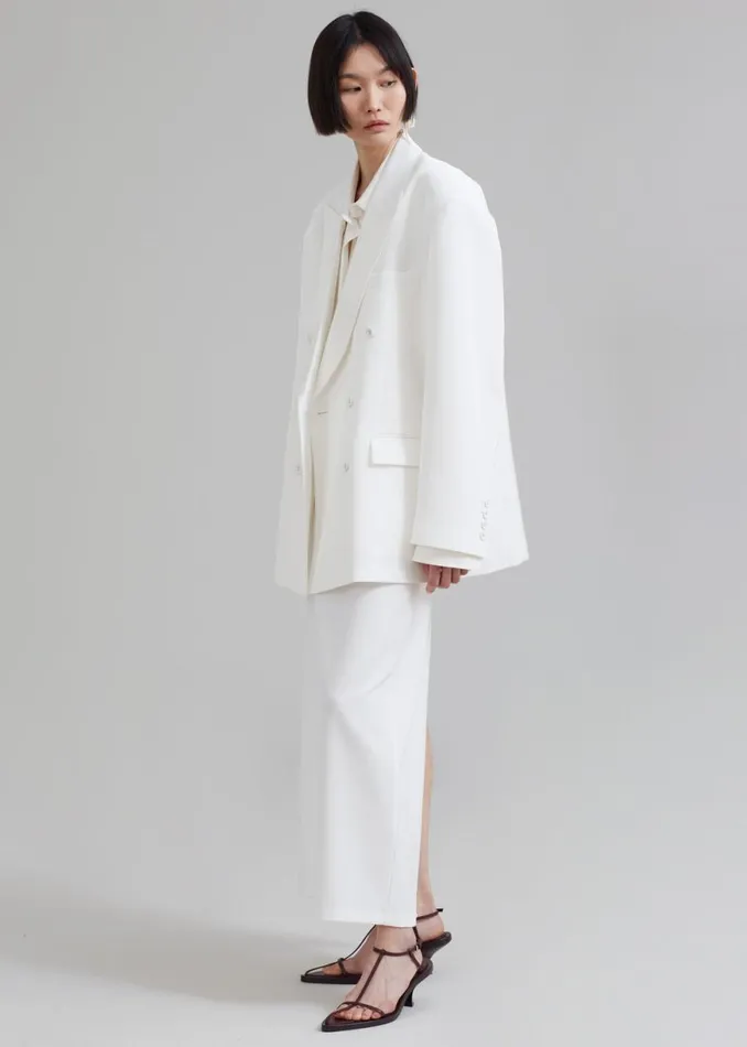 The Frankie Shop Demi Pencil Skirt 8211 White Shop Bottoms