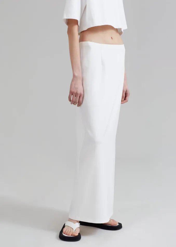 The Frankie Shop Demi Pencil Skirt 8211 White Shop Bottoms