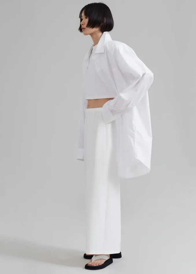 The Frankie Shop Demi Pencil Skirt 8211 White Shop Bottoms