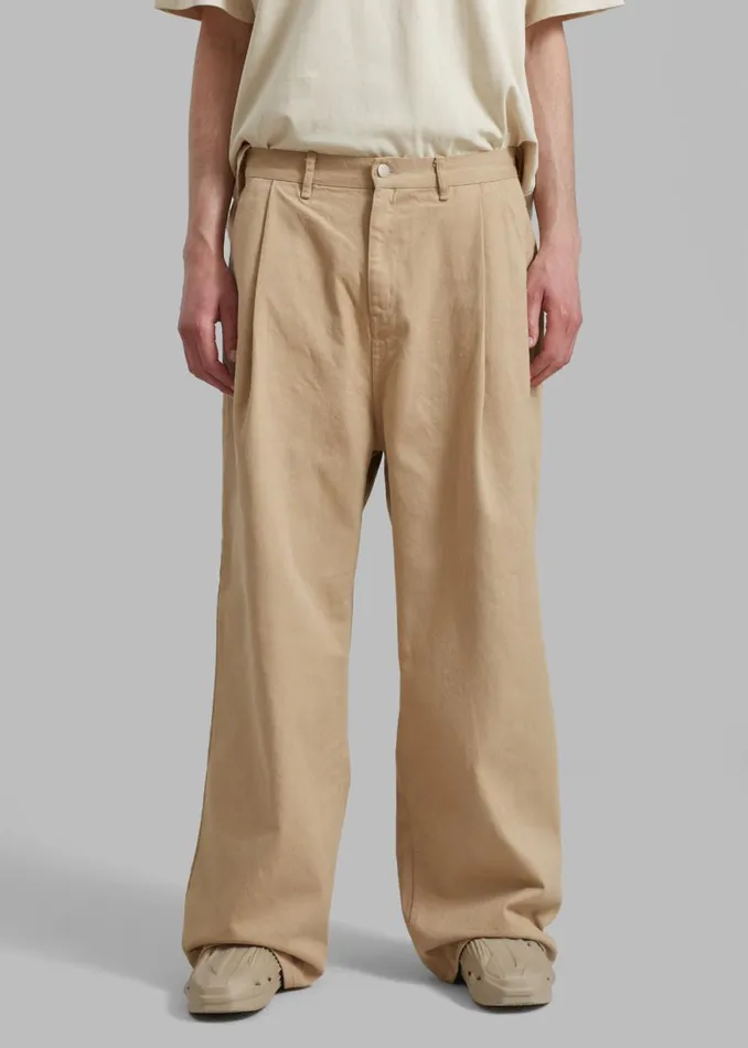 The Frankie Shop Drew Denim Pants 8211 Beige Shop Clothing