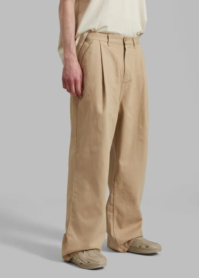 The Frankie Shop Drew Denim Pants 8211 Beige Shop Clothing
