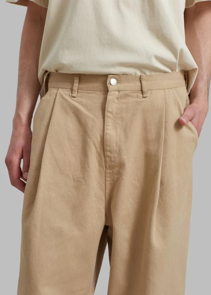 The Frankie Shop Drew Denim Pants 8211 Beige Shop Clothing