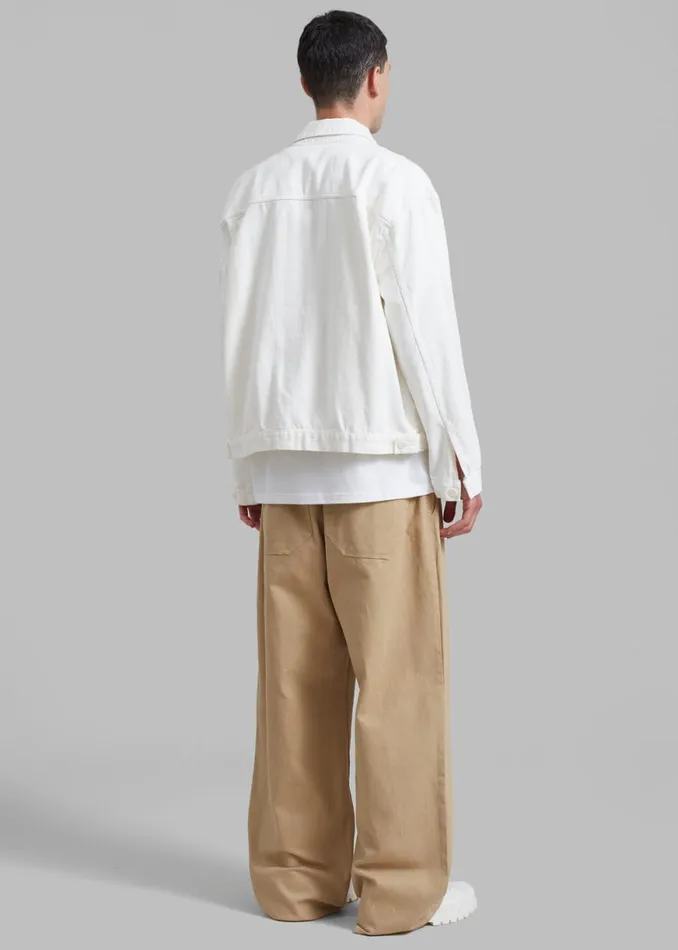 The Frankie Shop Drew Denim Pants 8211 Beige Shop Clothing