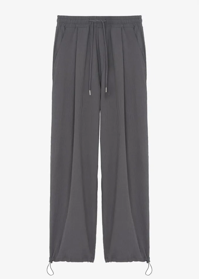 The Frankie Shop Eliott Crinkle Pants 8211 Charcoal Shop Clothing