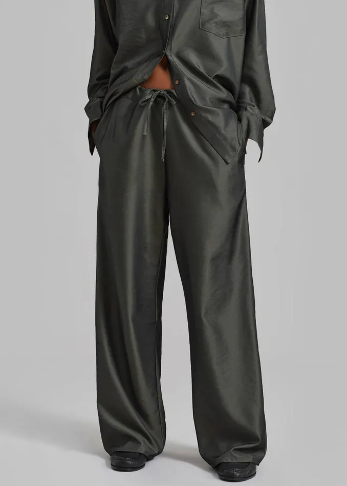 The Frankie Shop Ethel Pants 8211 Peacock Shop Clothing