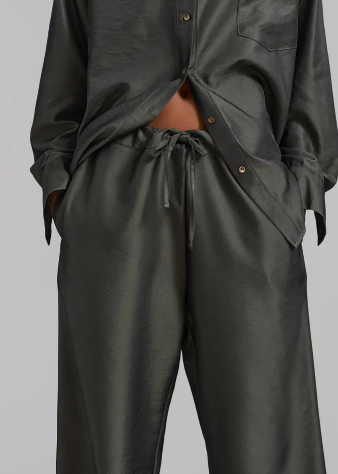 The Frankie Shop Ethel Pants 8211 Peacock Shop Clothing