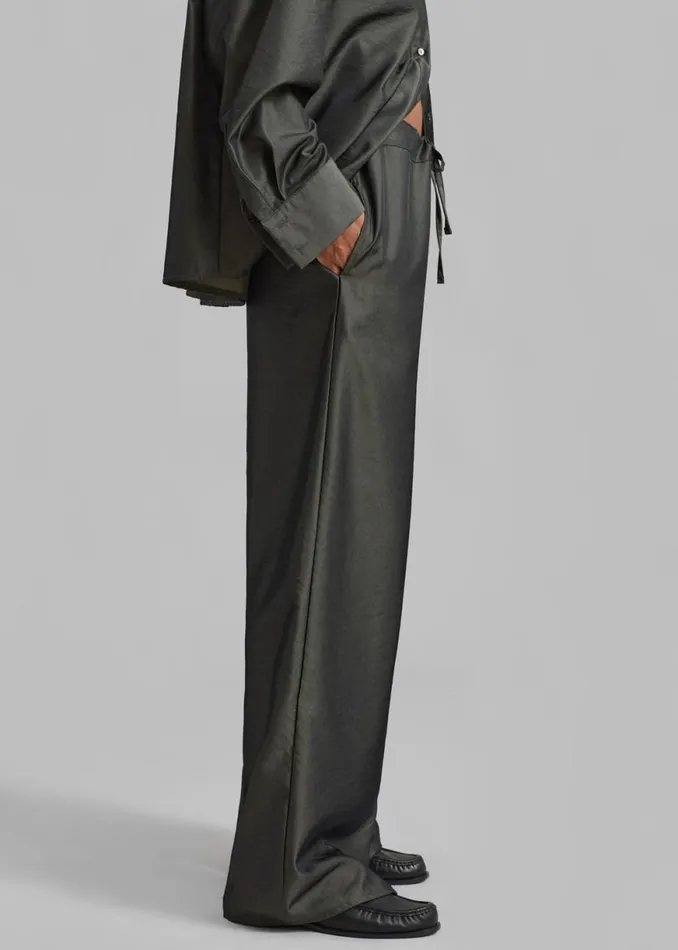 The Frankie Shop Ethel Pants 8211 Peacock Shop Clothing
