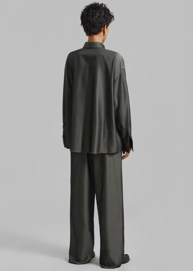 The Frankie Shop Ethel Pants 8211 Peacock Shop Clothing