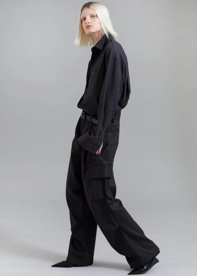 The Frankie Shop Flint Cargo Pants 8211 Grey Shop Clothing