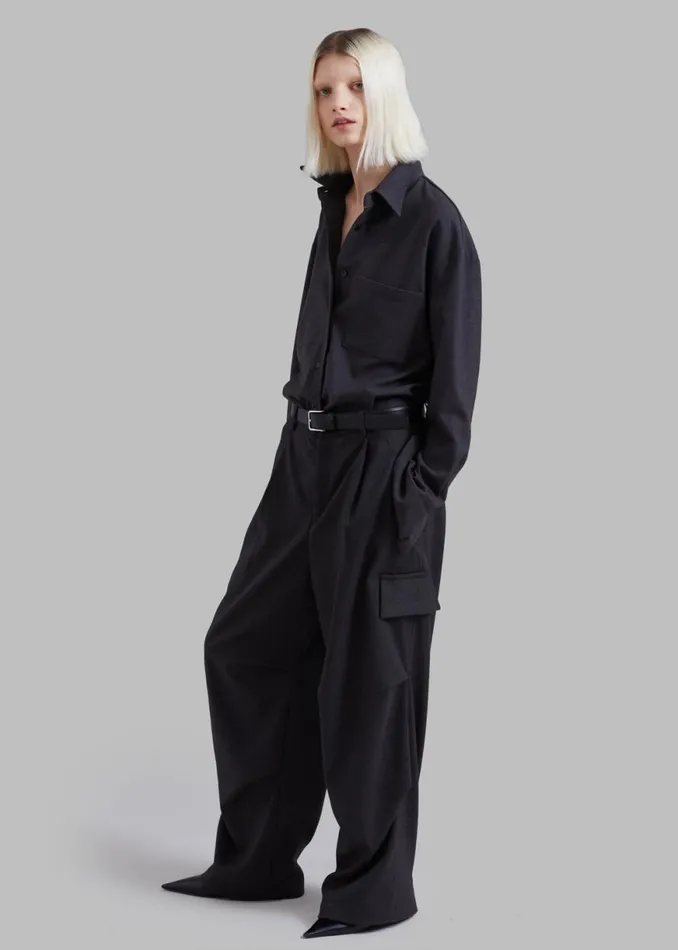 The Frankie Shop Flint Cargo Pants 8211 Grey Shop Clothing