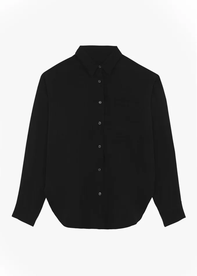 The Frankie Shop Haneul Shirt 8211 Black Shop Tops