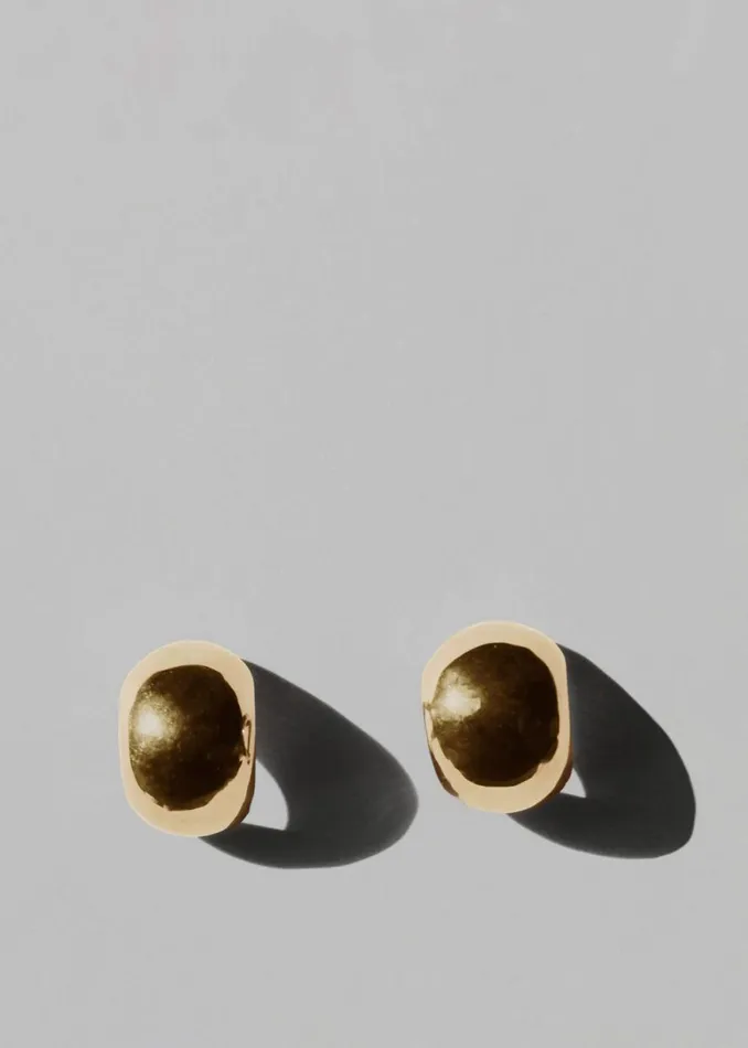 The Frankie Shop Jasmin Sparrow Classic Hoops 8211 Gold Shop Accessories