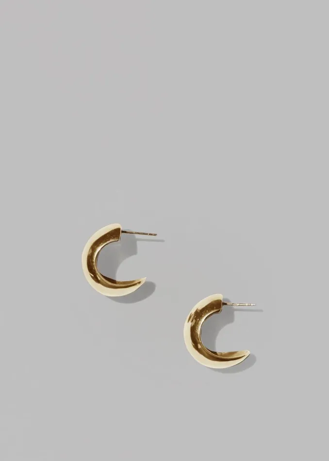 The Frankie Shop Jasmin Sparrow Classic Hoops 8211 Gold Shop Accessories
