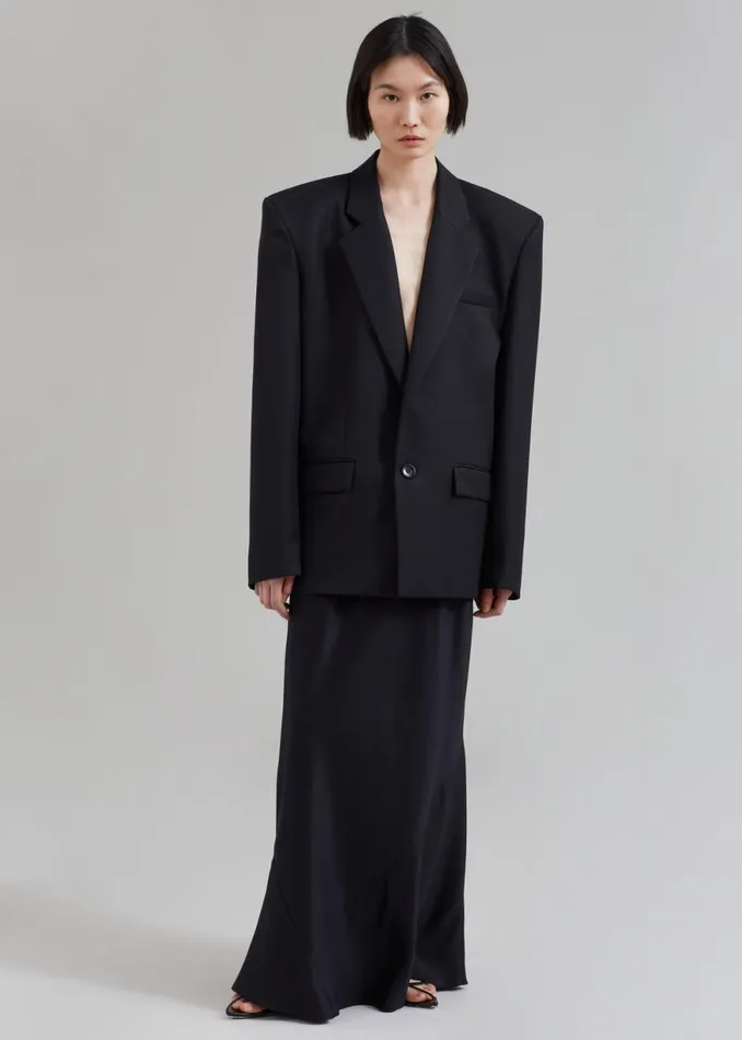 The Frankie Shop Jun Blazer 8211 Black Shop Outerwear