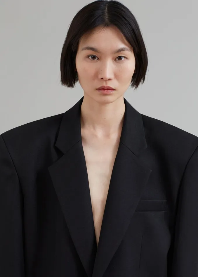 The Frankie Shop Jun Blazer 8211 Black Shop Outerwear