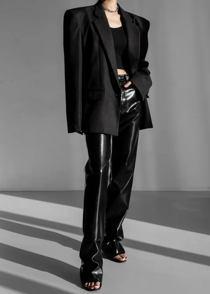 The Frankie Shop Jun Blazer 8211 Black Shop Outerwear
