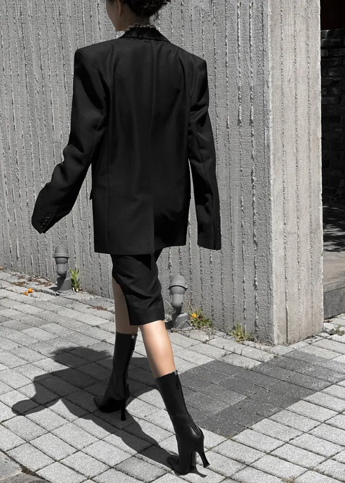 The Frankie Shop Jun Blazer 8211 Black Shop Outerwear
