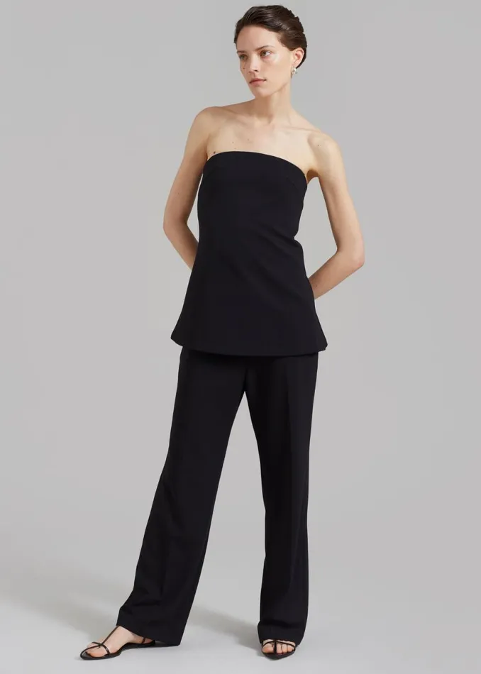 The Frankie Shop Kit Strapless Top 8211 Black Shop Tops