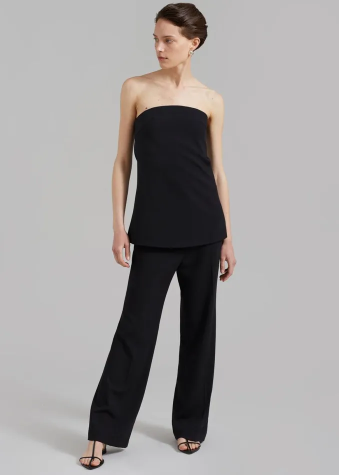 The Frankie Shop Kit Strapless Top 8211 Black Shop Tops
