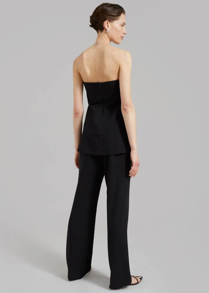 The Frankie Shop Kit Strapless Top 8211 Black Shop Tops