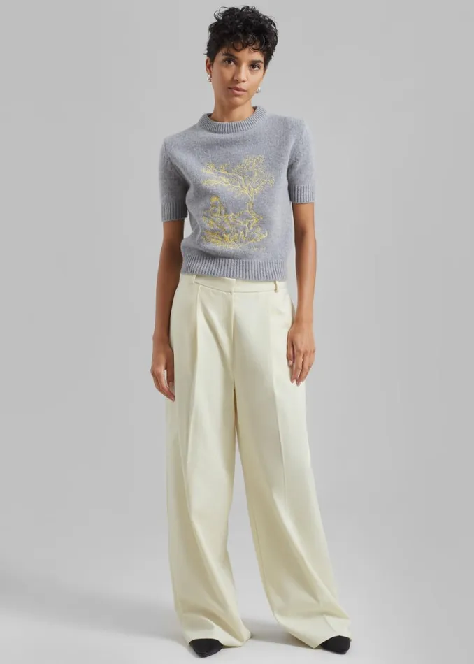 The Frankie Shop Maya Trousers 8211 Cream Shop Clothing